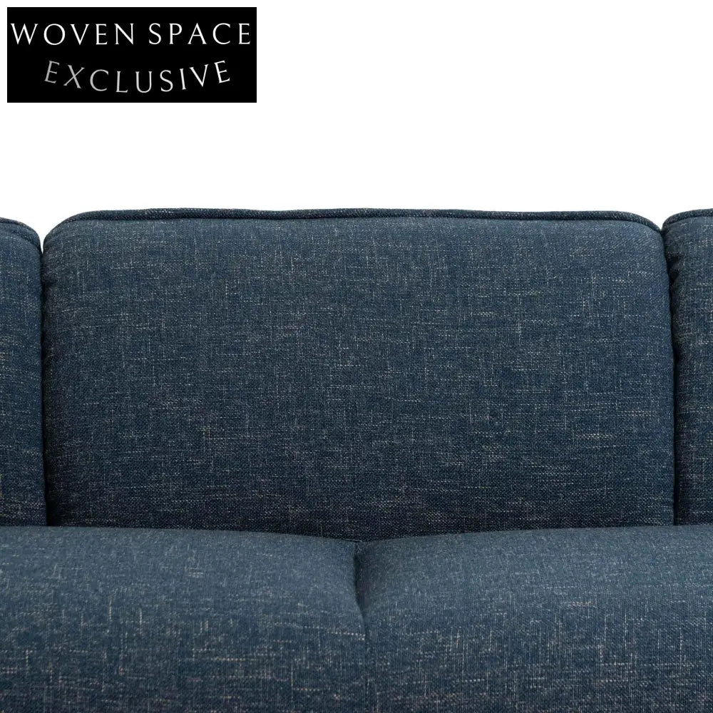 Asa 3 Seater Fabric Sofa - Dark Blue Sofas