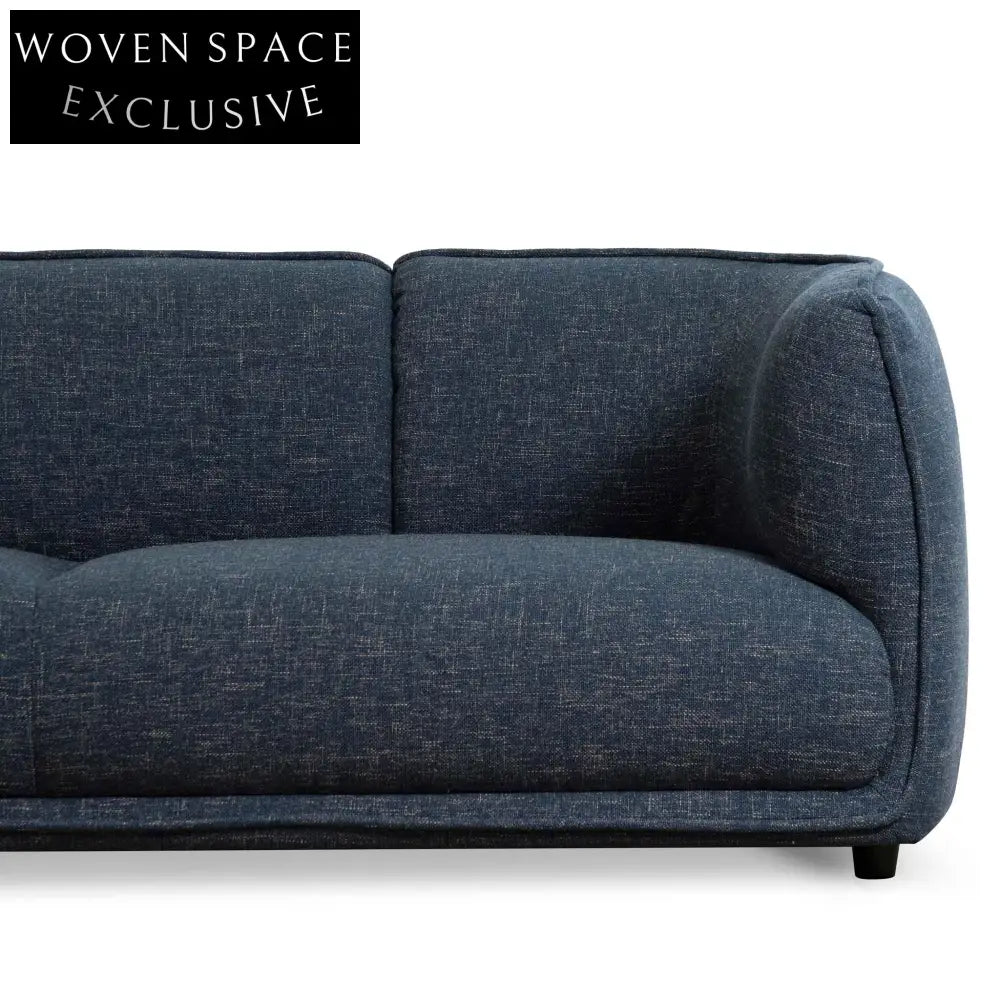 Asa 3 Seater Fabric Sofa - Dark Blue Sofas