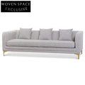 Ash Grey Boucle 3 Seater Sofa