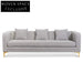 Ash Grey Boucle 3 Seater Sofa Sofas
