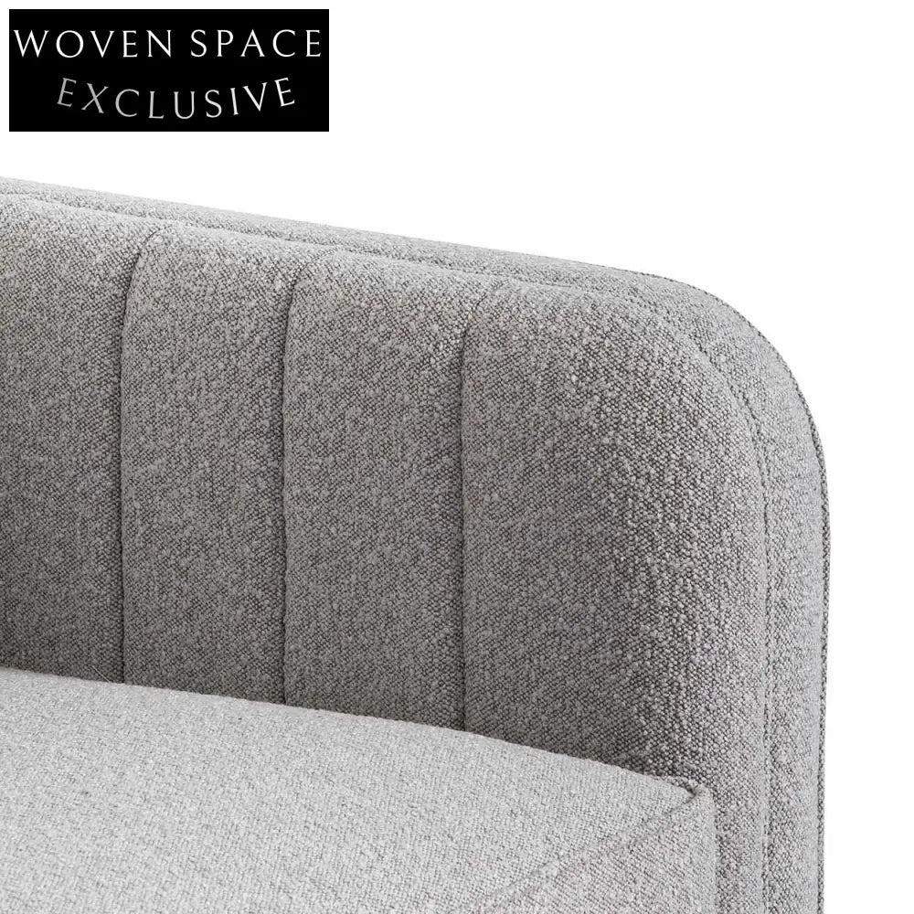 Ash Grey Boucle 3 Seater Sofa Sofas