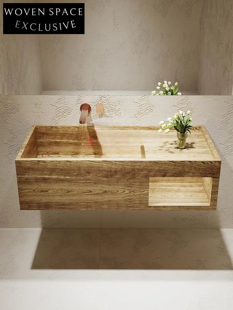 Aspen Amazon Green Wall-Mounted Marble Basin