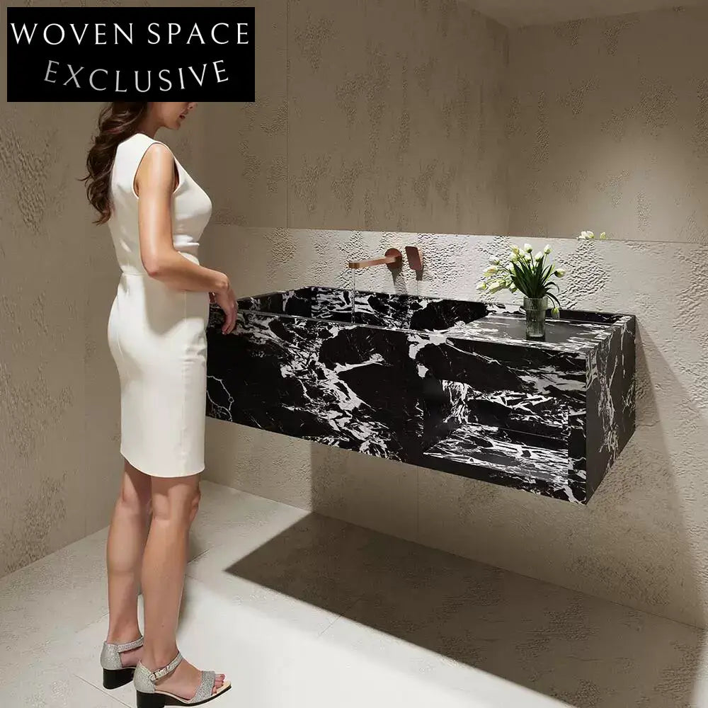 Aspen Amazon Green Wall-Mounted Marble Basin