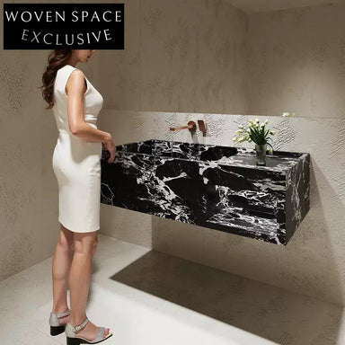 Aspen Amazon Green Wall-Mounted Marble Basin