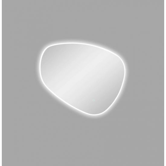 1000*844mm 3 Color Lighting Asymmetrical Acrylic LED Mirror Touch Sensor Switch