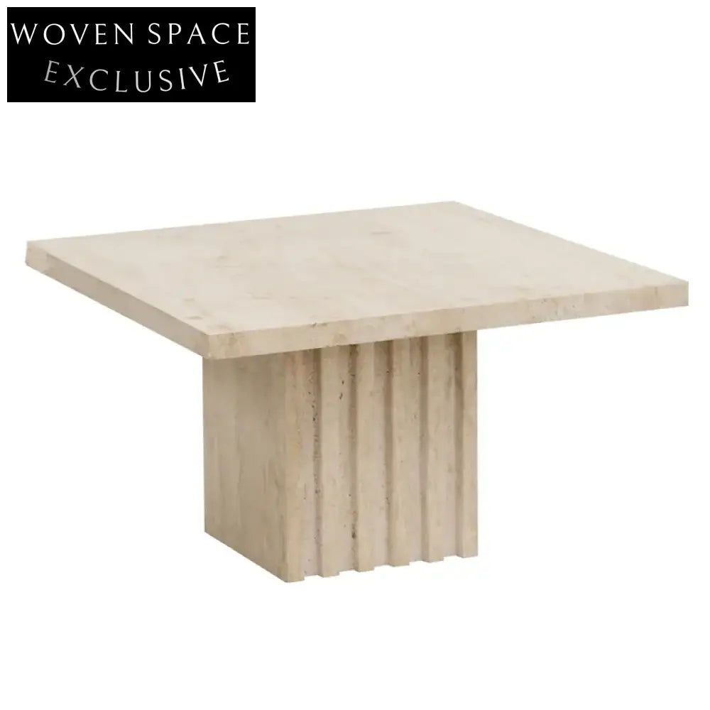 Atlas Travertine Coffee Table - Medium Coffee Table