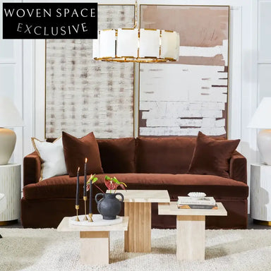 Atlas Travertine Coffee Table - Small Coffee Table