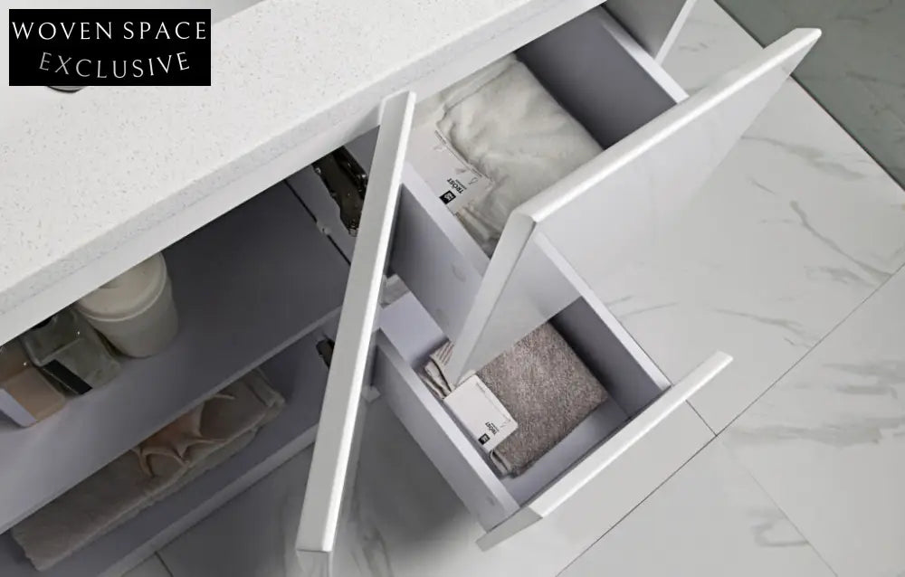 Aulic Alice Finger Pull Freestanding Bathroom Vanity Vanities