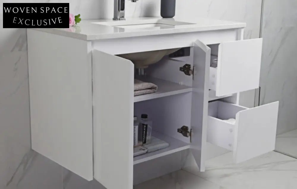 Aulic Alice Wall Hung Finger Pull Vanity Vanities