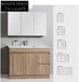 Aulic Grace Finger Pull Cabinet Vanity Vanities