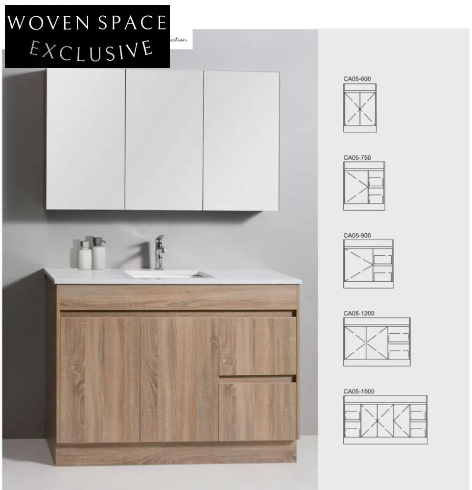 Aulic Grace Finger Pull Cabinet Vanity Vanities