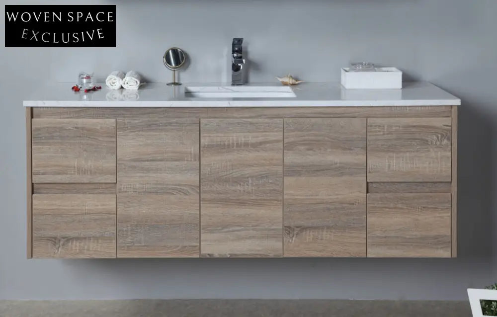 Aulic Grace Wall Hung Finger Pull Vanity