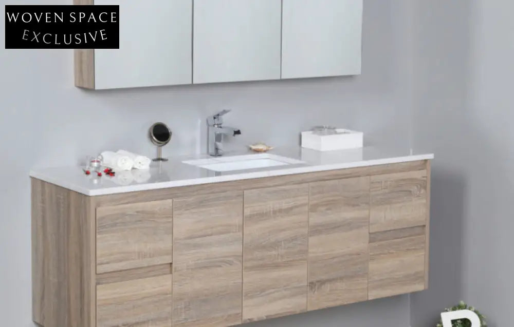 Aulic Grace Wall Hung Finger Pull Vanity Vanities
