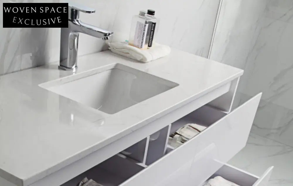 Aulic Leona Wall Hung Finger Pull Vanity Vanities