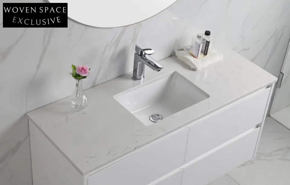 Aulic Leona Wall Hung Finger Pull Vanity Vanities