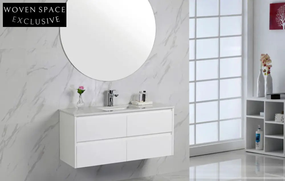 Aulic Leona Wall Hung Finger Pull Vanity Vanities