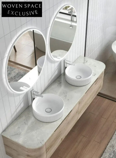 Aulic Lilac White Above Counter Basin Basins