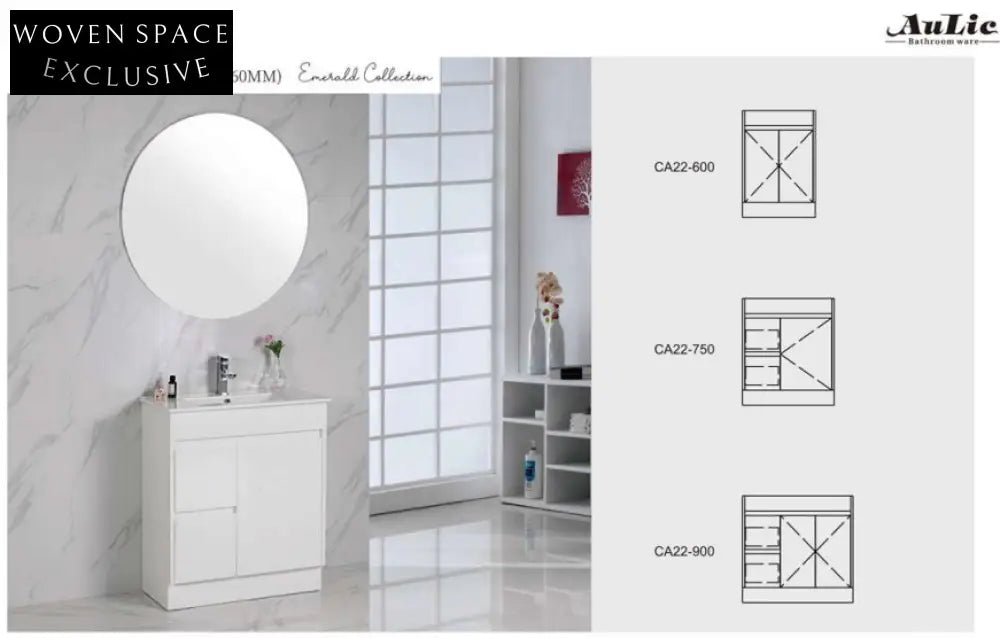 Aulic Maya Finger Pull Vanity Vanities