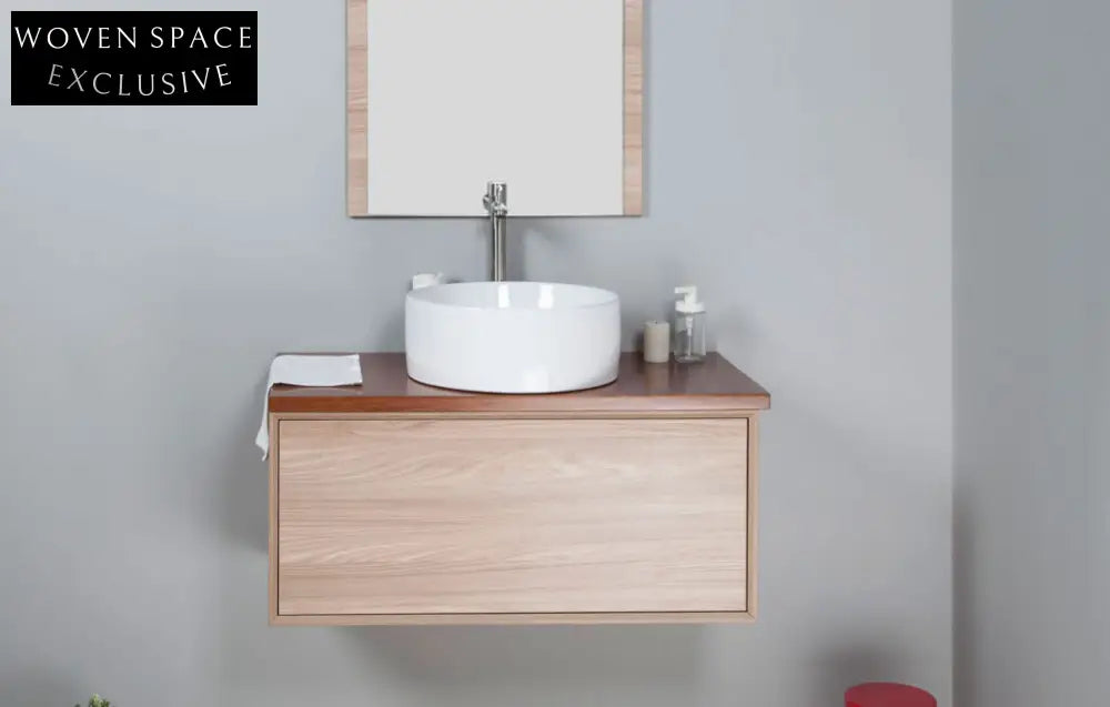 Aulic Mia Wall Hung Push Vanity Vanities