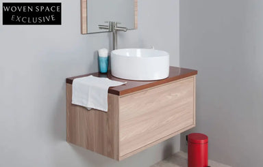 Aulic Mia Wall Hung Push Vanity Vanities