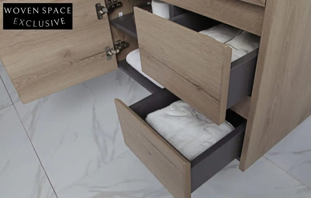 Aulic York Wall Hung Finger Pull Vanity Vanities