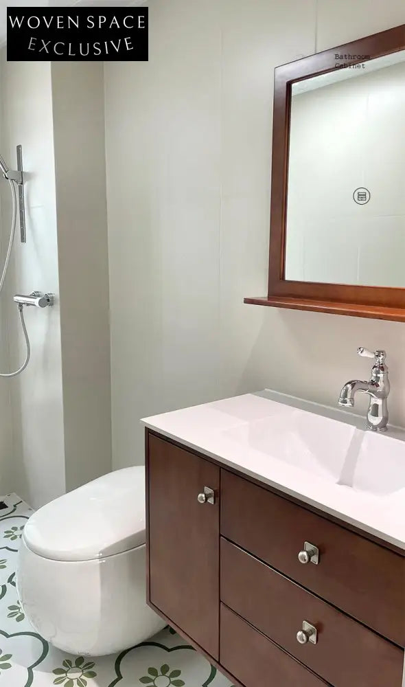 Aurora Blogger-Style Bathroom Cabinet with Ceramic Basin