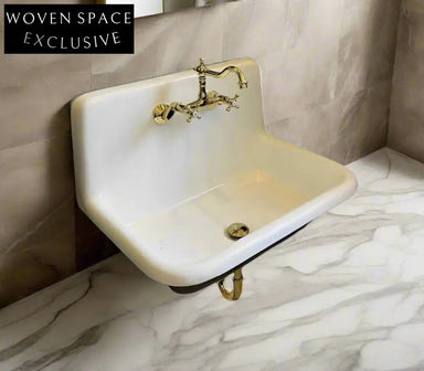 Aurora Retro Cast Iron Double Sink