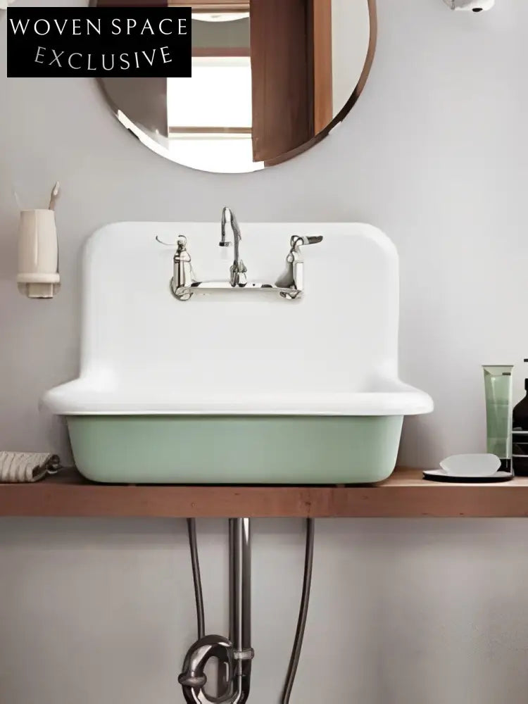 Aurora Retro Cast Iron Double Sink