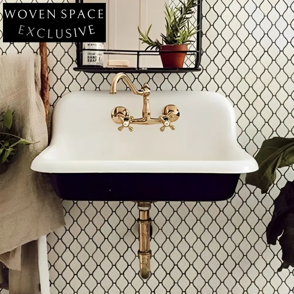 Aurora Retro Cast Iron Double Sink