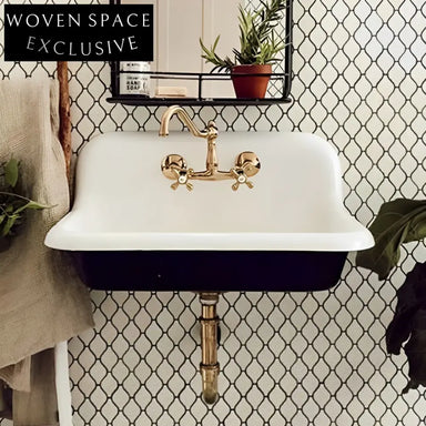 Aurora Retro Cast Iron Double Sink