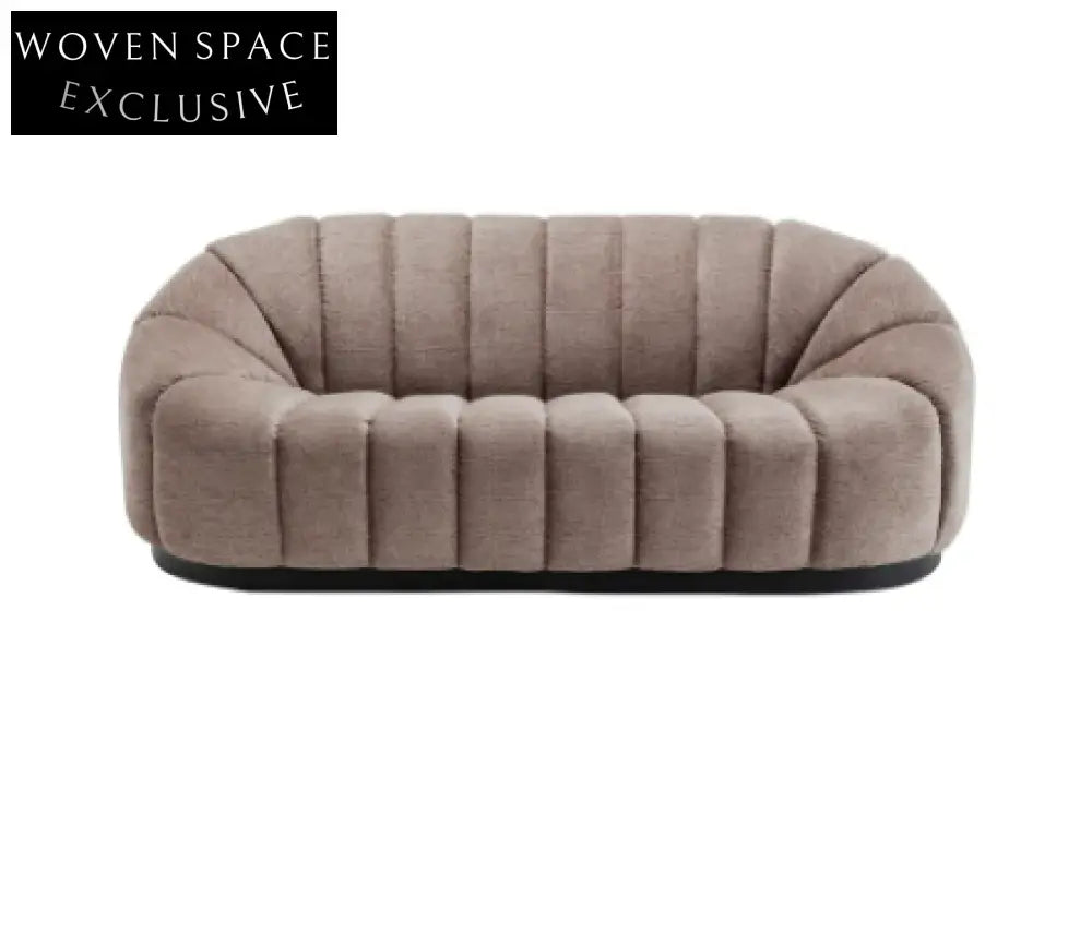 Avalon 2.5 Seater Sofa - Mink Chenille Stool