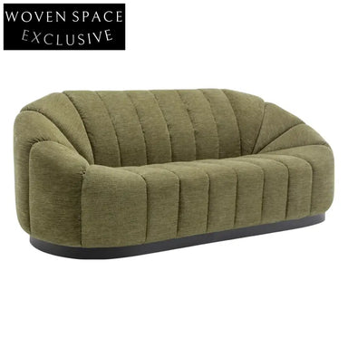 Avalon 2.5 Seater Sofa - Olive Chenille Stool