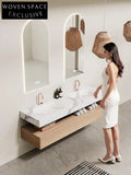 Avi Black Gold Marble Double Basin