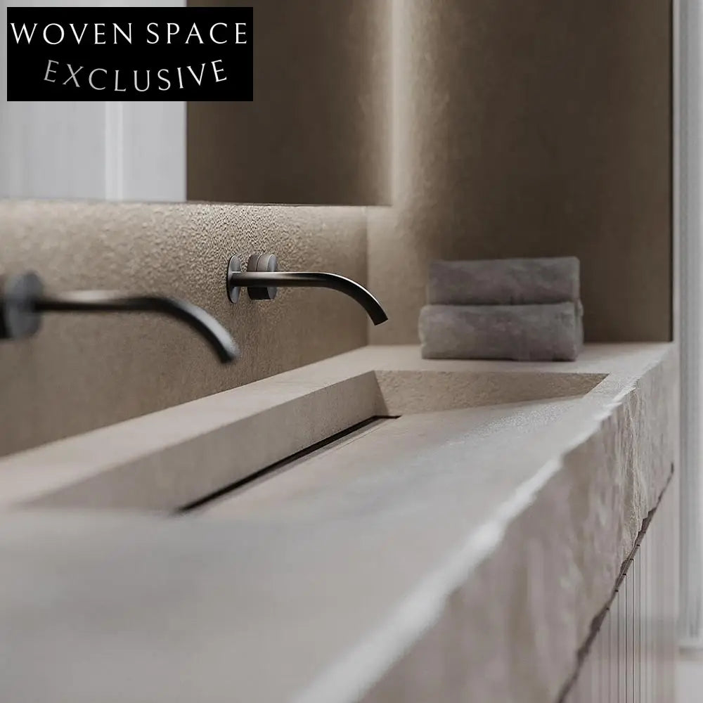 Ayesha Wabi-Sabi Stone Double Basin