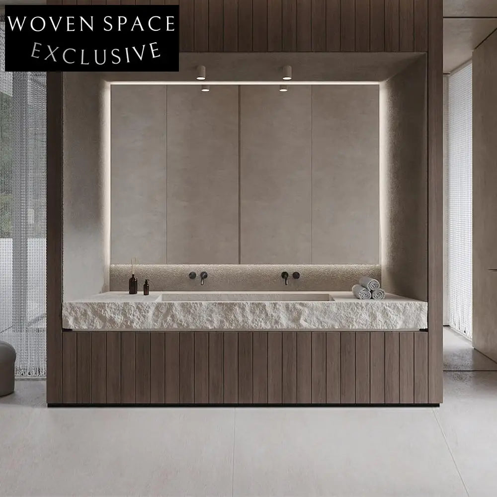 Ayesha Wabi-Sabi Stone Double Basin