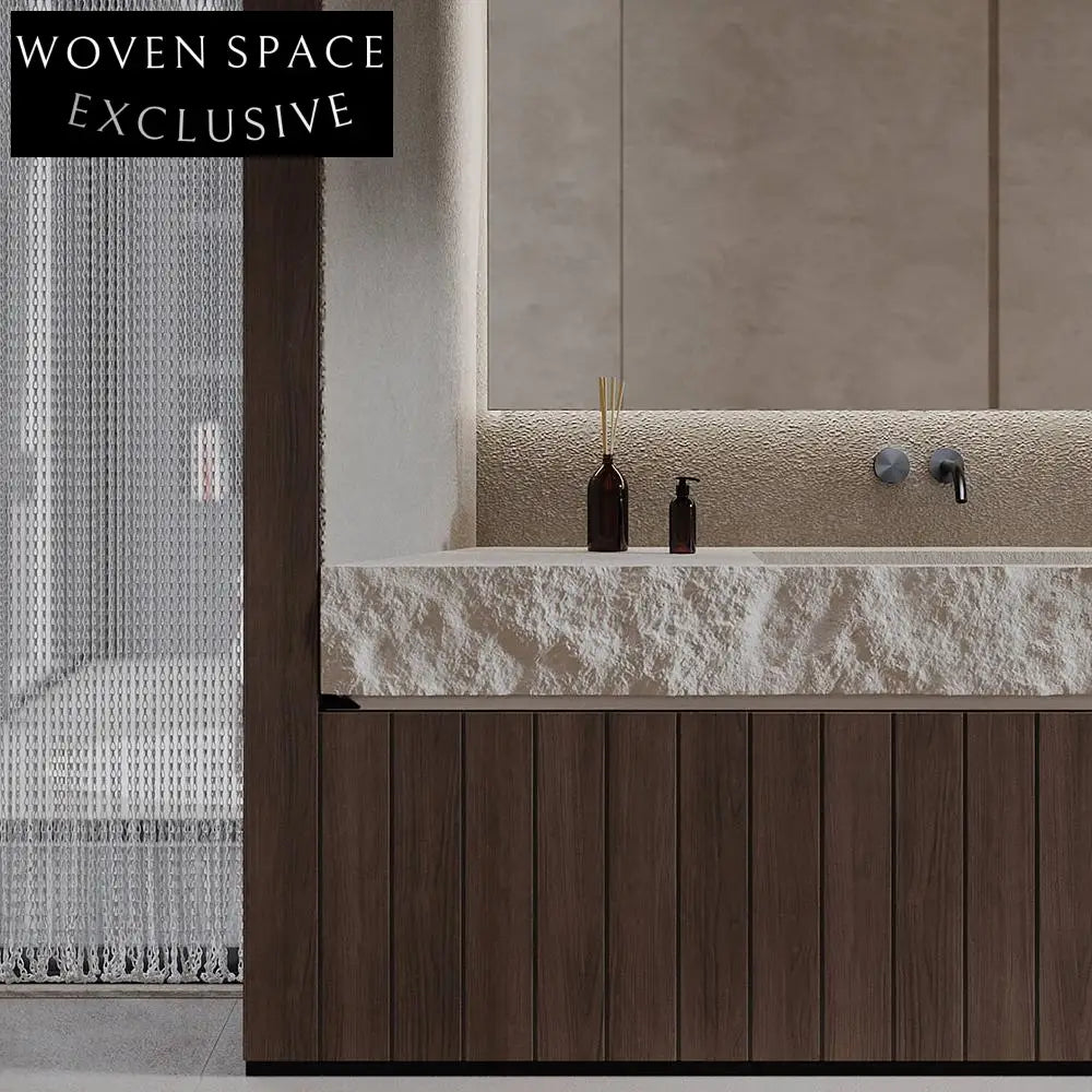 Ayesha Wabi-Sabi Stone Double Basin