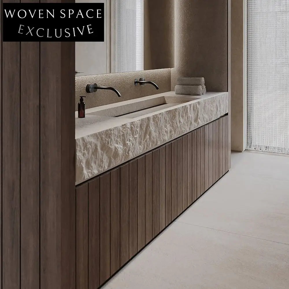 Ayesha Wabi-Sabi Stone Double Basin