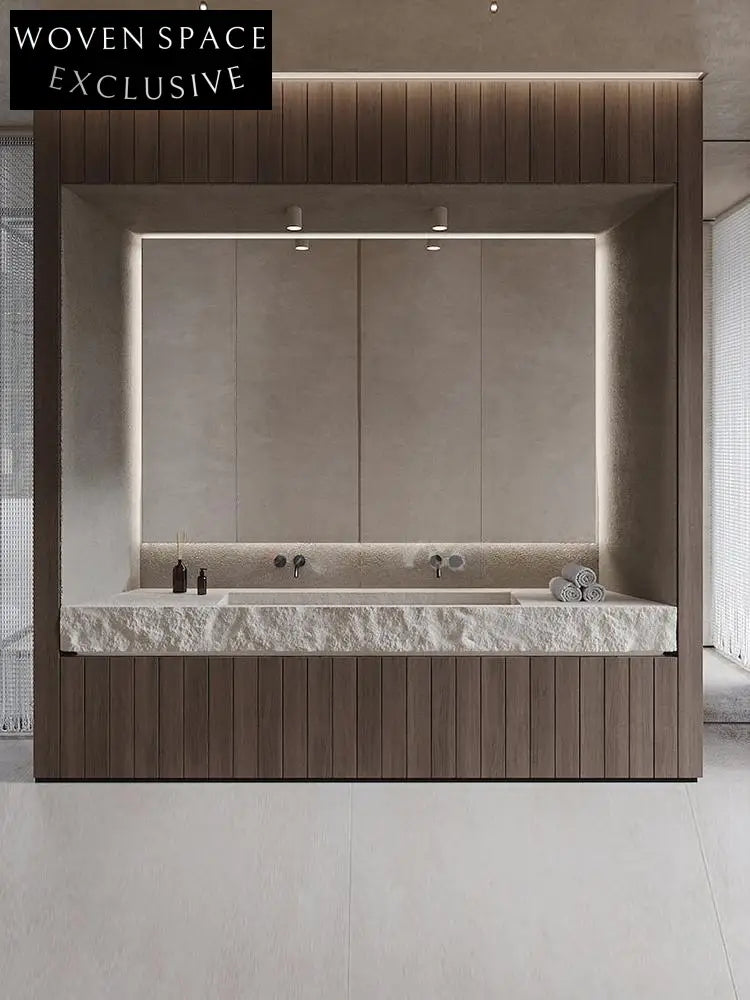 Ayesha Wabi-Sabi Stone Double Basin