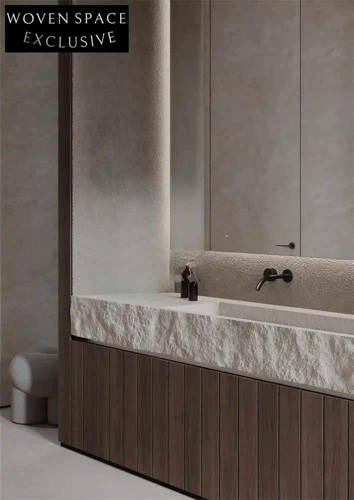 Ayesha Wabi-Sabi Stone Double Basin