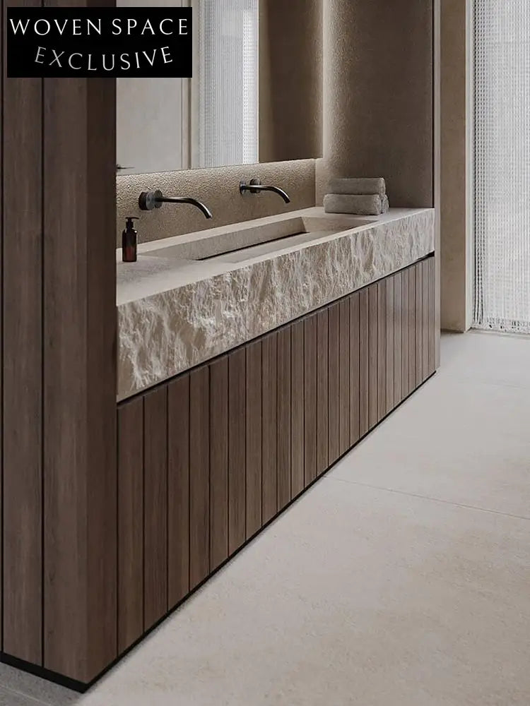 Ayesha Wabi-Sabi Stone Double Basin