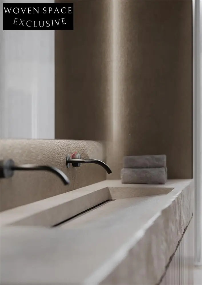 Ayesha Wabi-Sabi Stone Double Basin