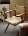 Bastien Retro Teak Solid Wood Dining Chair Paper Woven Chair / In Stock