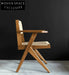 Bastien Retro Teak Solid Wood Dining Chair Paper Woven Chair / In Stock