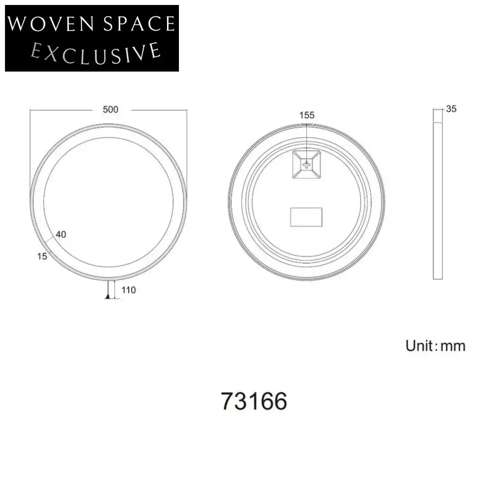 Battery Operated Black Framed Illuminated LED Bathroom Wall Mirror