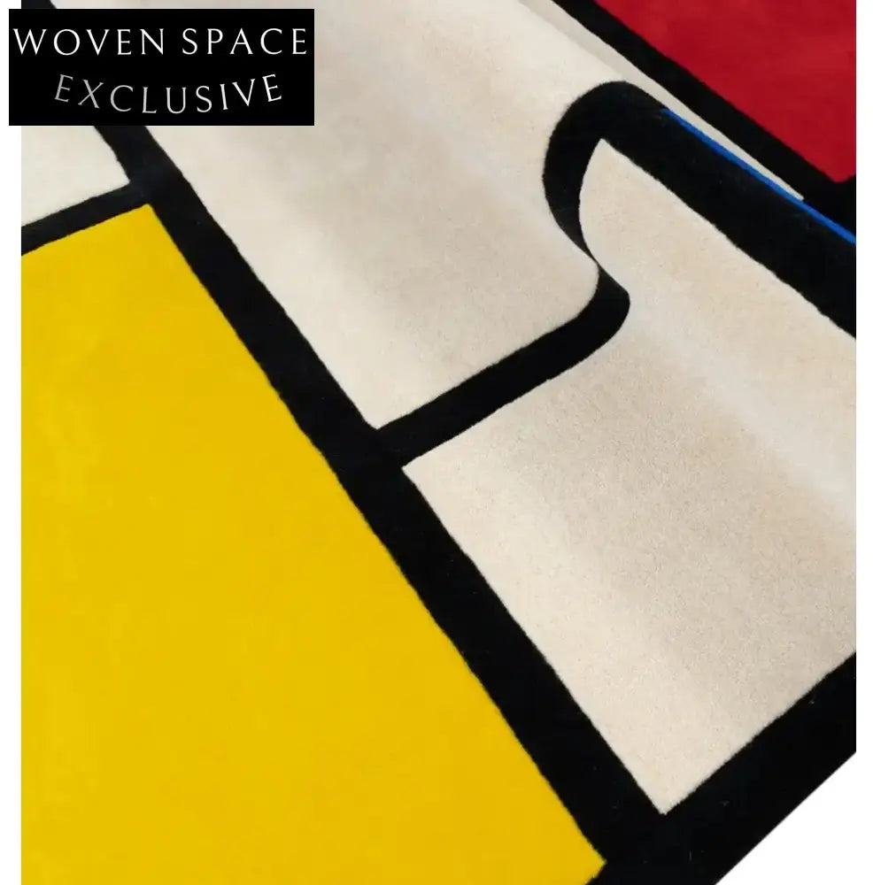 Bauhaus Geometric Custom Handmade Polyester Fiber Living Room Carpet