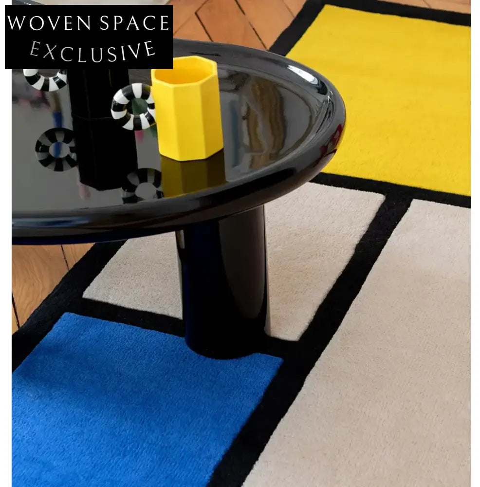 Bauhaus Geometric Custom Handmade Polyester Fiber Living Room Carpet