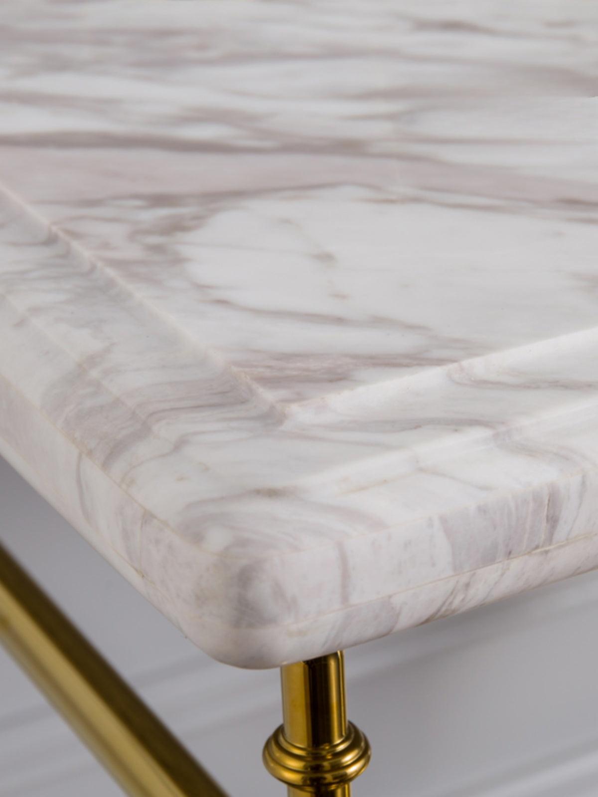 Ramonde Luxury Retro Marble Basin Copper Bracket