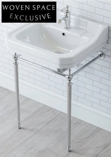 Beautiful retro floor-standing wash basin bracket gold bathroom balcony wash basin bathroom cabinet integrated ceramic