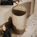 Beige Travertine Freestanding Cylinder Marble Bathroom Sink
