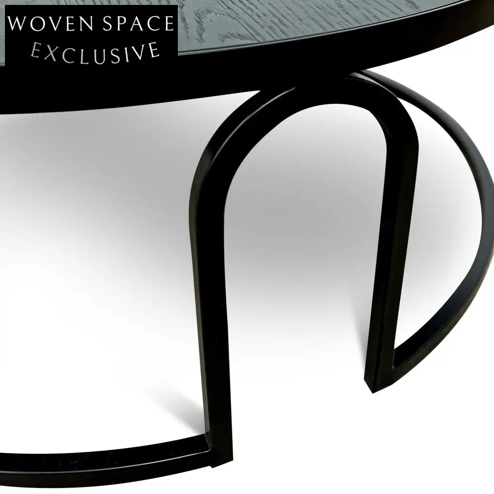 Ben Oak Coffee Table - Full Black Coffee Tables